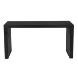 Manhattan Wood Black Desk Home Office Desks LOOMLAN By Noir