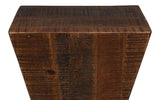 Manny Wood Brown Square End Table Side Tables LOOMLAN By Sarreid