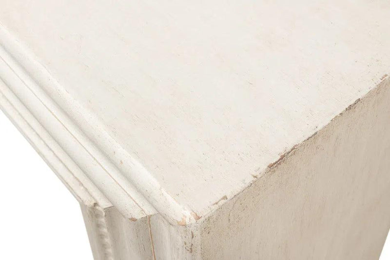 Mantel Console Table Antique White Reclaimed Wood Console Tables LOOMLAN By Sarreid