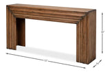 Mantel Console Table Natural Brown Reclaimed Wood Console Tables LOOMLAN By Sarreid