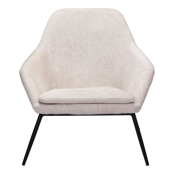 Manuel Accent Chair Beige Club Chairs LOOMLAN By Zuo Modern