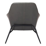 Manuel Accent Chair Gray Club Chairs LOOMLAN By Zuo Modern