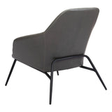 Manuel Accent Chair Gray Club Chairs LOOMLAN By Zuo Modern