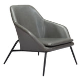 Manuel Accent Chair Gray Club Chairs LOOMLAN By Zuo Modern