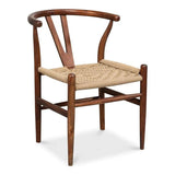 Mao Acacia Wood Reddish Brown Armless Chair Club Chairs LOOMLAN By Sarreid