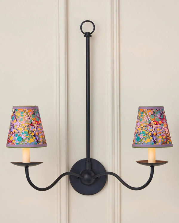 Marble Multi-Color Paper Tapered Chandelier Shade Chandeliers LOOMLAN By Currey & Co