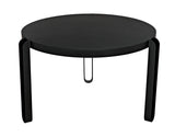 Marcellus Dining Table, 49", Black Metal Dining Tables LOOMLAN By Noir