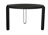 Marcellus Dining Table, 49", Black Metal Dining Tables LOOMLAN By Noir