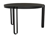 Marcellus Dining Table, 49", Black Metal Dining Tables LOOMLAN By Noir