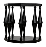 Marceo Side Table, Hand Rubbed Black Side Tables LOOMLAN By Noir