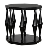 Marceo Side Table, Hand Rubbed Black Side Tables LOOMLAN By Noir