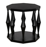 Marceo Side Table, Hand Rubbed Black Side Tables LOOMLAN By Noir