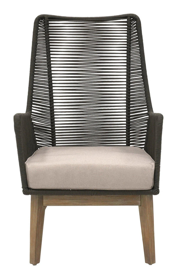 Marco Polo Lounge Chair - Grey Outdoor Lounge Chair Outdoor Lounge Chairs LOOMLAN By Seasonal Living