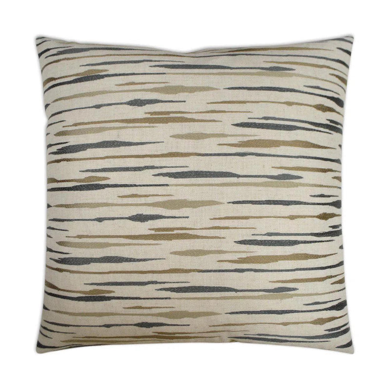 Marcus Flagstone Brown Throw Pillow With Insert Throw Pillows LOOMLAN By D.V. Kap