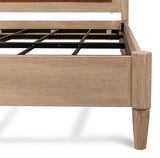 Marcus King Bed Frame Brown Leather Beds LOOMLAN By Sarreid