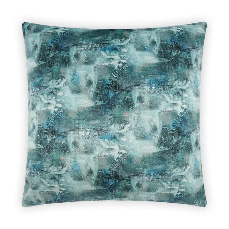 Mare Nostrum Teal Throw Pillow With Insert Throw Pillows LOOMLAN By D.V. Kap