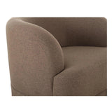 Maren Wood Beige Armless Swivel Chair Club Chairs LOOMLAN By Moe's Home