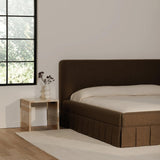 Maren Wood Brown Bed Beds LOOMLAN By Moe's Home