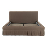 Maren Wood Brown Bed Beds LOOMLAN By Moe's Home