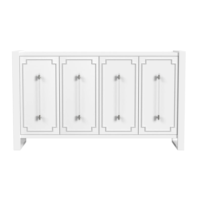 Mariah MDF and Acrylic White Server Sideboards LOOMLAN By Bassett Mirror