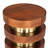 Marigot Side Table Brown Side Tables LOOMLAN By Zuo Modern