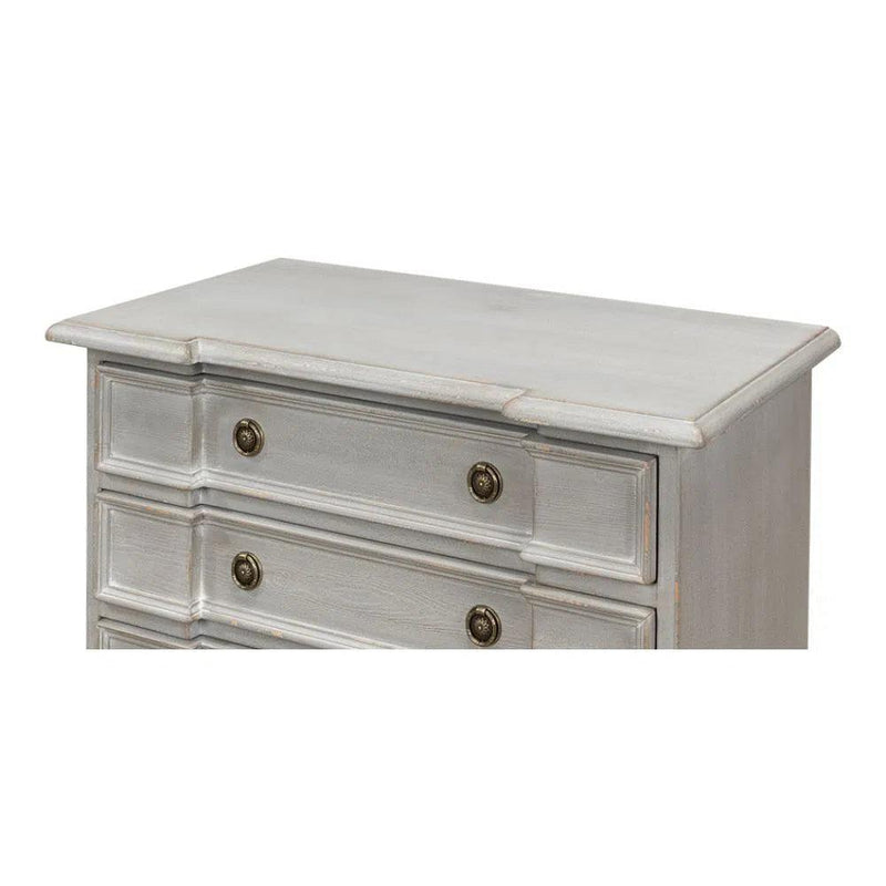 Markey Commode 4 Drawers Chest Grey Chests LOOMLAN By Sarreid