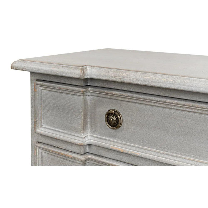 Markey Commode 4 Drawers Chest Grey Chests LOOMLAN By Sarreid