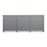 Marksman Extra Wide Sideboard Antique Ebony Sideboards LOOMLAN By Sarreid