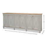 Marksman Sideboard Antique Muted Grey Sideboards LOOMLAN By Sarreid