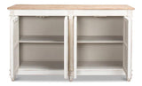 Marksman Sideboard Whitewash Finish Sideboards LOOMLAN By Sarreid