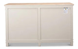 Marksman Sideboard Whitewash Finish Sideboards LOOMLAN By Sarreid