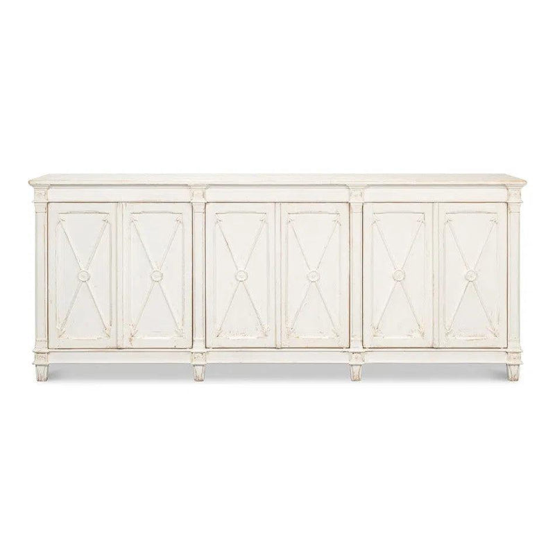 Marksman Sideboard Whitewash Sideboards LOOMLAN By Sarreid