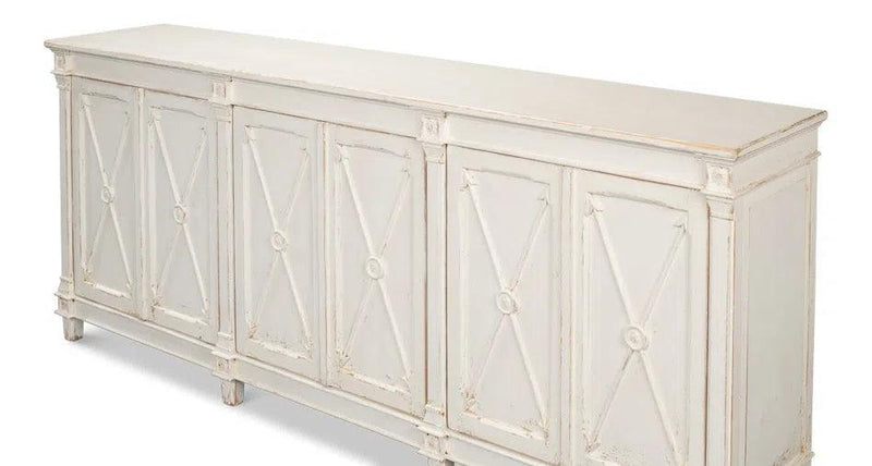 Marksman Sideboard Whitewash Sideboards LOOMLAN By Sarreid