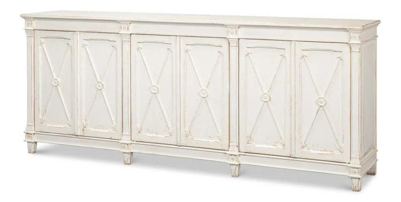 Marksman Sideboard Whitewash Sideboards LOOMLAN By Sarreid