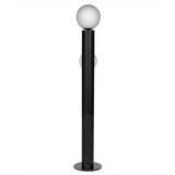 Marlowe Steel and Frosted Globe Floor Lamp Floor Lamps LOOMLAN By Noir