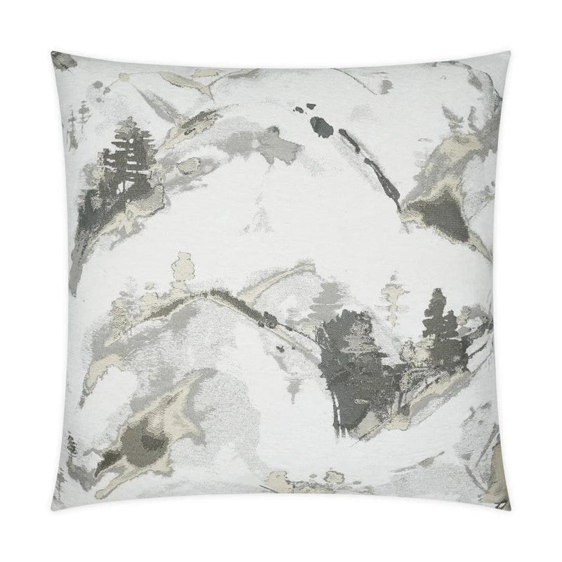 Marmi White Throw Pillow With Insert Throw Pillows LOOMLAN By D.V. Kap