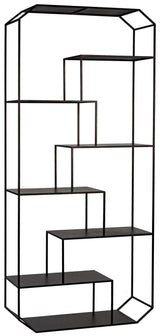 Marquise Bookcase, Black Steel Bookcases LOOMLAN By Noir