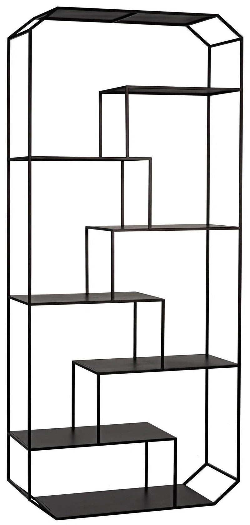 Marquise Bookcase, Black Steel Bookcases LOOMLAN By Noir