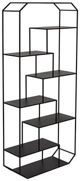 Marquise Bookcase, Black Steel Bookcases LOOMLAN By Noir