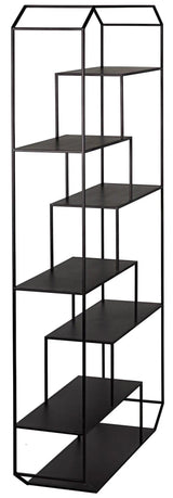 Marquise Bookcase, Black Steel Bookcases LOOMLAN By Noir