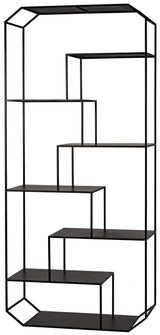 Marquise Bookcase, Black Steel Bookcases LOOMLAN By Noir