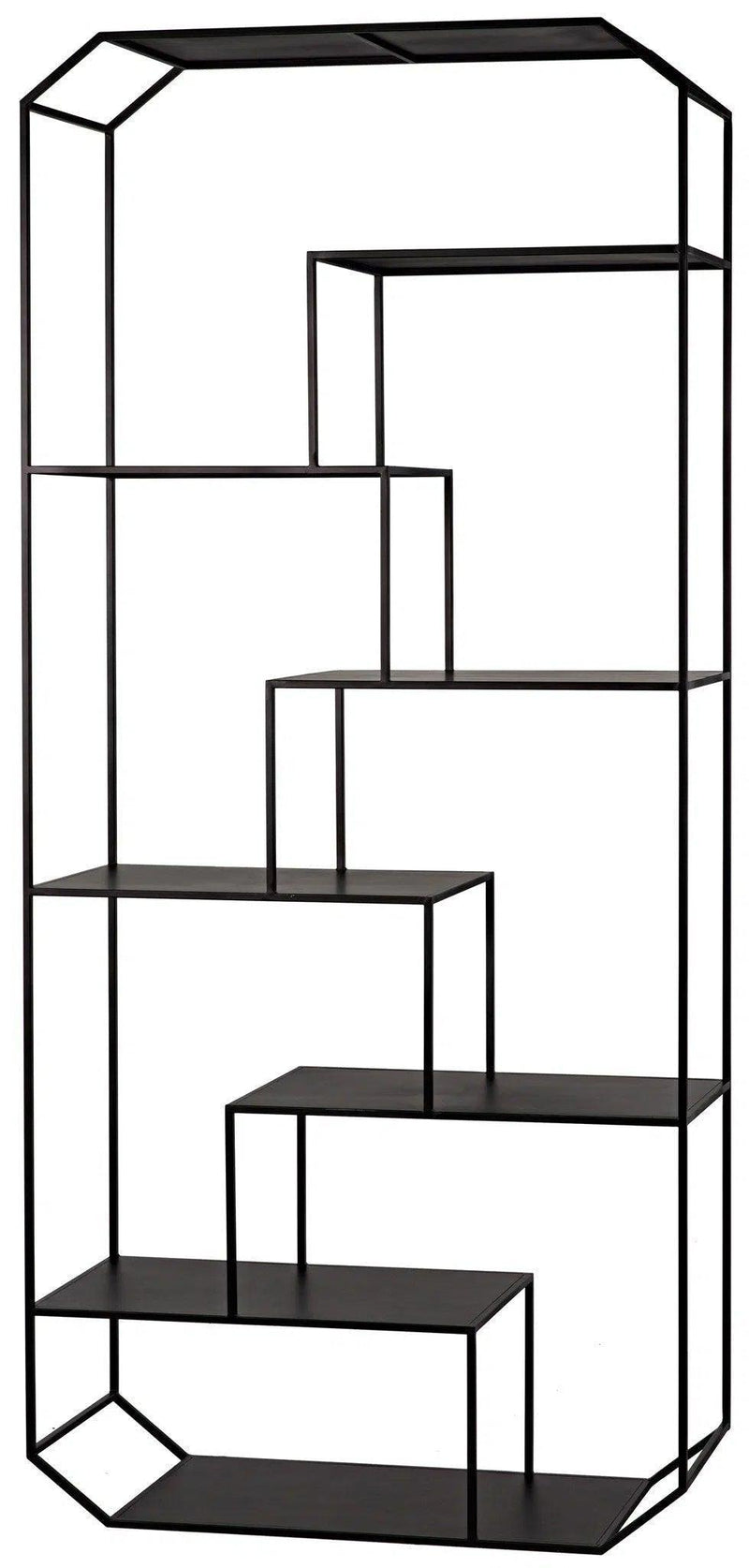 Marquise Bookcase, Black Steel Bookcases LOOMLAN By Noir