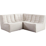 Marshall 3PC Corner Modular Sectional in Sand Fabric Sectionals LOOMLAN By Diamond Sofa