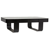 Marshall Black Steel Rectangle Coffee Table Coffee Tables LOOMLAN By Noir