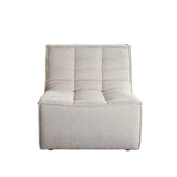 Marshall Scooped Seat Armless Chair in Sand Fabric Sofas & Loveseats LOOMLAN By Diamond Sofa