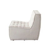 Marshall Scooped Seat Armless Chair in Sand Fabric Sofas & Loveseats LOOMLAN By Diamond Sofa