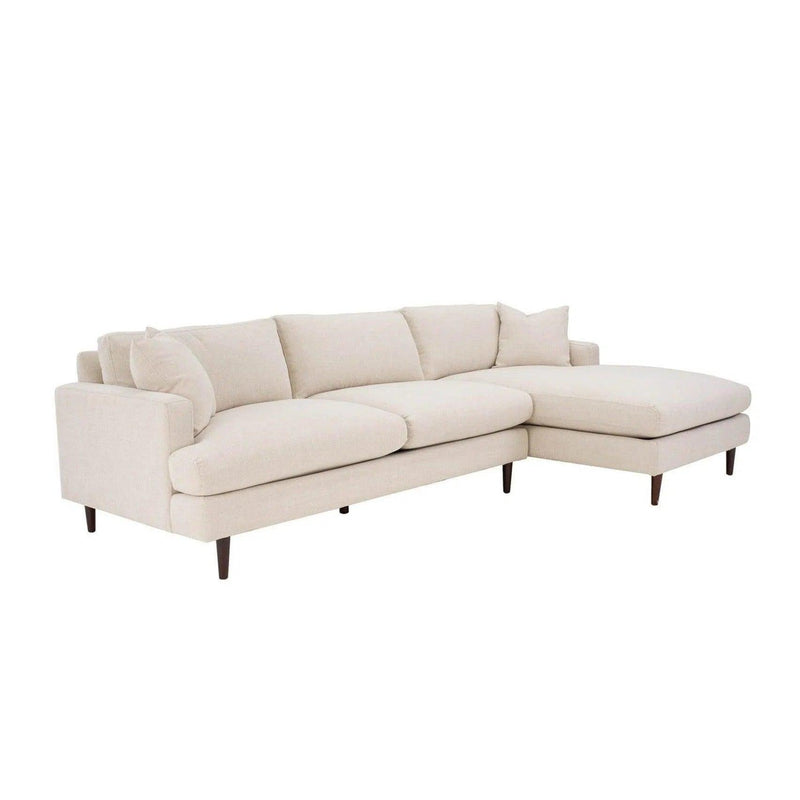 Martha Left Sectional Sofa - Beach Alabaster Sectionals LOOMLAN By LH Imports