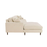 Martha Left Sectional Sofa - Beach Alabaster Sectionals LOOMLAN By LH Imports