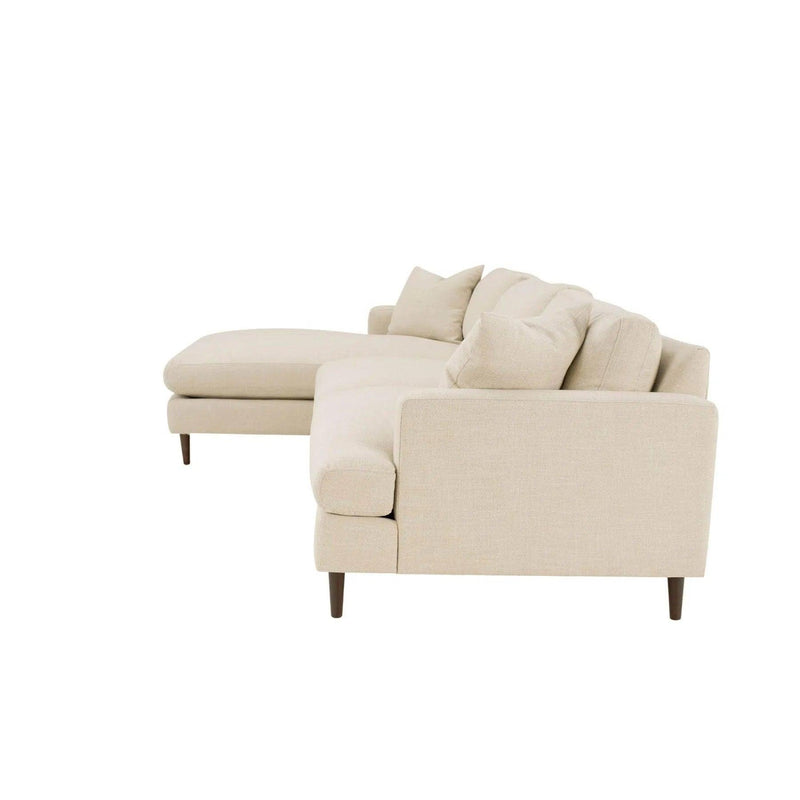 Martha Left Sectional Sofa - Beach Alabaster Sectionals LOOMLAN By LH Imports