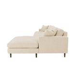 Martha Right Sectional Sofa - Beach Alabaster Sectionals LOOMLAN By LH Imports